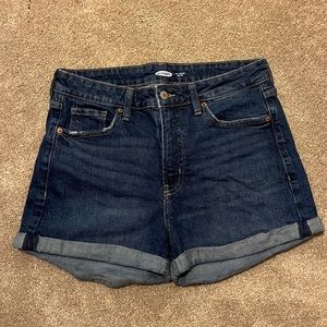 Old Navy Dark Wash Jean Shorts Size 10